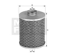 Filtre de direction assistée Cartouche filtrante H 1032 MANN-FILTER pour BMW 501