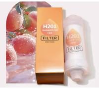 Filtre de Douche avec Arôme et Vitamine C, Améliore la Santé de la Peau et des Cheveux (Arôme de Pêche)