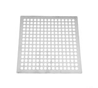 Filtre de douche carré en acier inoxydable robuste pour évier de salle de bain, couvre les canalisations pour attraper les débris et les cheveux, résistant à la rouille et durable (12,5 cm)