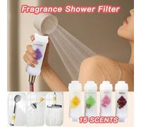 Filtre de douche ménager amélioré, mini filtre à eau en coton PP monté à l'avant pour salle de bain, toilettes, chauffe-eau, machine à laver, élimine le chlore, hydratant pour la peau et anti-chute de