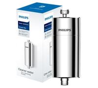 Philips Filtre de douche Water - 1 cartouche, réduit le chlore jusqu'à 99%, chrome, 50 000 L