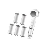 Filtre de douche pratique avec amélioration de la pression de l'eau - Design ABS - Élimine le chlore pour les peaux sensibles - Filtre de douche pour voyage