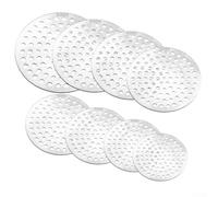 Filtre de douche rond en acier inoxydable pour canalisations de douche de salle de bain, conçu pour éviter l'obstruction des cheveux et maintenir l'efficacité du drainage (10 cm)