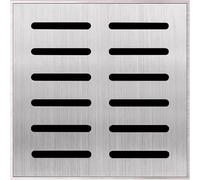 Filtre De Drain De Sol en Acier Inoxydable Bassin De Collecte D’Eau Carré Grille De Drainage Fossé Drainage Couvercle De Drain De Fossé Carré Couve, 600x300x30mm/23.6x11.8x1.2in