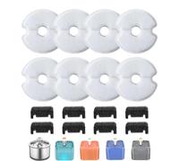Filtre de fontaine à eau pour animal de compagnie, cartouche de rechange pour fontaine à eau pour chat et chien, 10,5 x 10,5 x 0,5 cm, système de filtration multicouche sûr, design épuré réglable