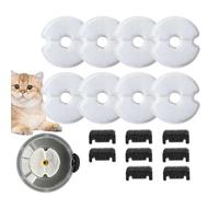 Filtre de fontaine à eau pour chat - Cartouche d'hydratation réglable sûre, insert purifiant automatique | Élément de rechange au charbon actif, système de circulation propre, distributeur de