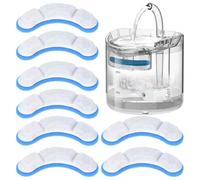 Filtre De Fontaine pour Chat - Ensemble D'absorption des Odeurs De Huit Pièces, Coussinets en De Carbone Multicouche, Inserts De Purification d'eau De Remplacement | Structure De Filtration Ava