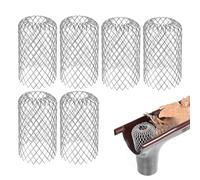 Filtre de gouttière de toit - Butée de feuille, filet de protection contre les chutes | Kit de couverture de tuyau de drainage flexible, écran en acier fin pour feuilles bloquant le toit du tonneau