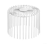 Filtre de gouttière de toit en acier inoxydable, protection de gouttière anti-obstruction avec design creux pour la prévention des débris pour tuyaux de drainage pour tubes de 50 à 200 cm (tube de 180