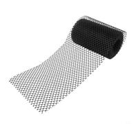 Filtre de gouttière en plastique pour exclusion des feuilles et des brindilles dans les systèmes de gouttière résidentiels avec crochets droits pour une utilisation par tous les temps (18 cm x 8 m)