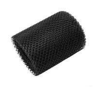 Filtre de gouttière en plastique pour protection contre les brindilles, les feuilles et les particules de toit avec crochets droits pour plus de stabilité (15 cm x 6 m)