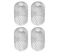 Filtre de gouttière - Protection contre les feuilles - Grille de filtration en aluminium - Protection des gouttières - Plage de dilatation réglable de 5 à 8 cm