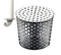 Filtre de gouttière, protection de gouttière, piège à feuilles, maille antirouille anti-obstruction, idéal pour le drainage extérieur et l'entretien du jardin, 6,9 cm