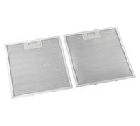 Filtre de hotte, Cooker Hood Grease Filter 2 Pack Silver 305x267x9mm Aluminium Mesh