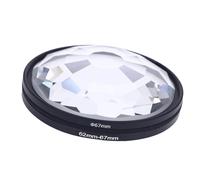 Filtre de Kaléidoscope de 67 Mm, Objectif de Prisme en Verre Kaléidoscope FI Lter avec Adaptateur 62 Mm, Accessoires de Filtre à Effets Spéciaux pour Les Caméras Numériques et