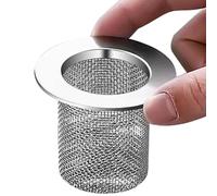 Filtre de lavabo de salle de bain - Filtre à filtre de lavabo | Panier de vidange en acier inoxydable | Piège à mailles pour bassin, lavage, arrête les cheveux et les déchets, tamis