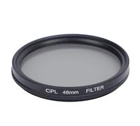 Filtre de Lentilles de Polarisation Circulaire, Filtre de Polarisation de la Lentille de la Caméra, Neutre du Polariseur CPL pour la Caméra, Cadre en Alliage en Aluminium, (46MM)