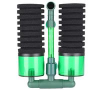 Filtre de Nettoyage à Double éponge biochimique pour Aquarium, Filtre en Mousse Submersible pour Aquarium (QS-200A L-Größe mit Filterbox)