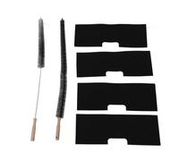 Filtre de peluche sécheuse de laveuse, 4pcs Reutilisable Machine à laver Filtre de charpie avec 2 brosses de ventilation, brosses de ventilation de sécheuse compatibles avec