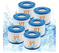 Filtre de piscine - Bestway 58323 - Lot de 6 - Type VI - Dimensions: 80x104 mm