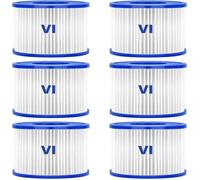 Filtre de piscine - Bestway - 58323 - Pack de 6 - Type VI - Compatible Lay-Z-Spa