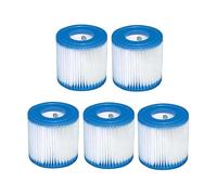 Filtre De Piscine, Compatible Avec Intex, Filtre De Piscine Lavable Et Réutilisable De Type H For Jacuzzi Extérieur(5pcs)