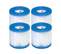 Filtre De Piscine, Compatible Avec Intex, Filtre De Piscine Lavable Et Réutilisable De Type H For Jacuzzi Extérieur(4Pcs)