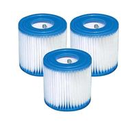 Filtre De Piscine, Compatible Avec Intex, Filtre De Piscine Lavable Et Réutilisable De Type H For Jacuzzi Extérieur(3pcs)