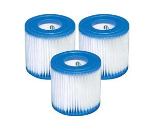 Filtre De Piscine, Compatible Avec Intex, Filtre De Piscine Lavable Et Réutilisable De Type H For Jacuzzi Extérieur(3pcs)