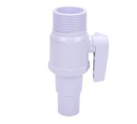 Filtre de piscine Robinet à bille à 2 voies, Hayward, débit élevé, matériau ABS durable, raccord de tuyau MIP 1,5" pour piscines hors sol