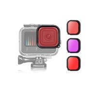 Filtre de plongée étanche pour GoPro Hero 11/10/9 Red