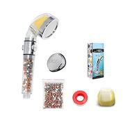 Filtre de pommeau de douche à la vitamine C avec bouton pour eau dure (peut ne pas convenir à une douche électrique) (1 mode petit VIT C On/Off) Remplacement supplémentaire