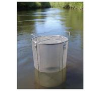 Filtre de pompe de puisard 0,12 po, cage de protection, couvercle de barrière de pompe, filtre rond en acier inoxydable for pompe à eau(22x32cm)