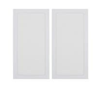 Filtre de poussière de ventilateur PC, 2pcs Fablier d'ordinateur Mesh Mesh Magnetic Couvre de poussière Facile Installation sans vis pour le ventilateur d'alimentation du boîtier (Blanc)