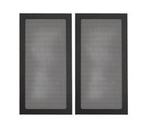 Filtre de poussière de ventilateur PC, 2pcs Fablier d'ordinateur Mesh Mesh Magnetic Couvre de poussière Facile Installation sans vis pour le ventilateur d'alimentation du boîtier (Noir)
