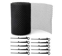 Filtre de protection de gouttière - Filtre en maille extensible, protecteur de feuilles, nettoyeur de pluie, protections en métal durable, support réglable, | Design robuste avec toit, terrasse