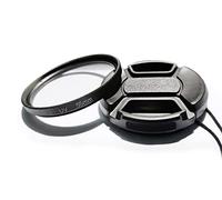 Filtre de protection UV multicouche 55 mm et bouchon d'objectif 55 mm pour Nikon D5600 D3500 D3400 Kit AF-P 18-55 mm, pour Sony A7RIV A7RIII A7M2 kit FE Objectif 28-70 mm (1 + 1)