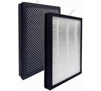 Filtre de rechange 3 en 1 CAP-500FPK : compatible avec le purificateur d'air Cuisinart CAP-500FPK Filtre à charbon actif HEPA (lot de 2)