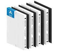 Filtre de rechange 5300 115115 A, compatible avec le purificateur d'air Winix PlasmWave 5300, C535, 5300-2, 6300-2, P300, 4 H13 True HEPA avec 4 préfiltres carbone