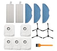 Filtre de rechange avec sac à poussière et brosse latérale pour EZVIZ RE4 Plus RE5 Plus, piège la poussière et les squames d'animaux domestiques, nettoyage hygiénique très efficace, entretien facile