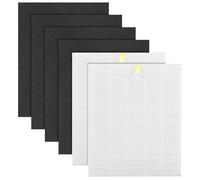 Filtre de rechange C545 compatible avec Winix Air Puri-fier C545, H13 True HEPA - Numéro de pièce : 1712-0096-00 et 2522-0058-00, 2 filtres HEPA + 4 filtres à charbon actif