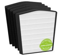 Filtre de rechange compatible avec Live-Pure Bali Series LP550TH, LP550THP Purificateur d'air multi-pièces pour toute la maison, grande console, 1 lot de filtres HEPA H13 + 4 filtres à charbon