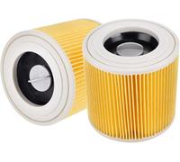Filtre de rechange for aspirateur Kärcher, compatible avec les aspirateurs eau et poussière WD Series WD2, WD3, WD3P, A2004, MV2, MV3, 6.414-552.0/64145520(2pcs)