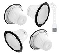 Filtre de rechange pour aspirateur à main Black & Decker compatible avec VF200SP BDH2000SL/BDH1800S Vacs, pièce de rechange # 90543043-01, 4 filtres Black Decker, 1 brosse de nettoyage