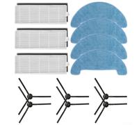 Filtre de rechange pour aspirateur robot DOMOOVA DRV80 Animal, comprend 3 filtres, 6 brosses latérales et 4 chiffons de serpillère, compatible avec DomoOVA DRV80 Series