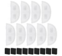 Filtre de rechange pour fontaine à boire pour chat avec éponge pré-filtre haute densité, noyau en charbon de bois et couches de maille de coton, pompe sans fil pour maintenir l'eau fraîche (9 + 9)