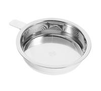 Filtre de Rechange pour Pot à Huile en Acier Inoxydable, Maille Fine | Surface Lisse, Poignée Pratique, Rinçage Facile, pour Thé et Graisse de Cuisson, Argenté