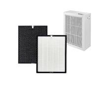 Filtre de rechange pour purificateur d'air Filtertech compatible pour Coway Airmega 150 AP-1019C-FP/AP-1019E 1 an blanc HEPA et filtre à charbon