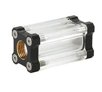 Filtre de Refroidissement par Eau pour PC, Filtre Les impuretés en Laiton Acrylique, Filtre de Refroidissement par Eau D'ordinateur, Raccord de Connecteur de Filtres de Refroidisseur D'ordinateur