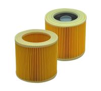 Filtre de remplacement 6.414-552.0, 1/2 paquets, Compatible avec les aspirateurs Karcher, séries WD1/WD2/WD3, MV2/MV3(2pcs)